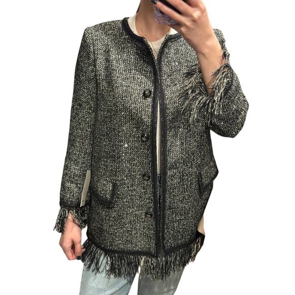 Zara metallic evening jacket. Size S. NWT - Picture 4 of 15